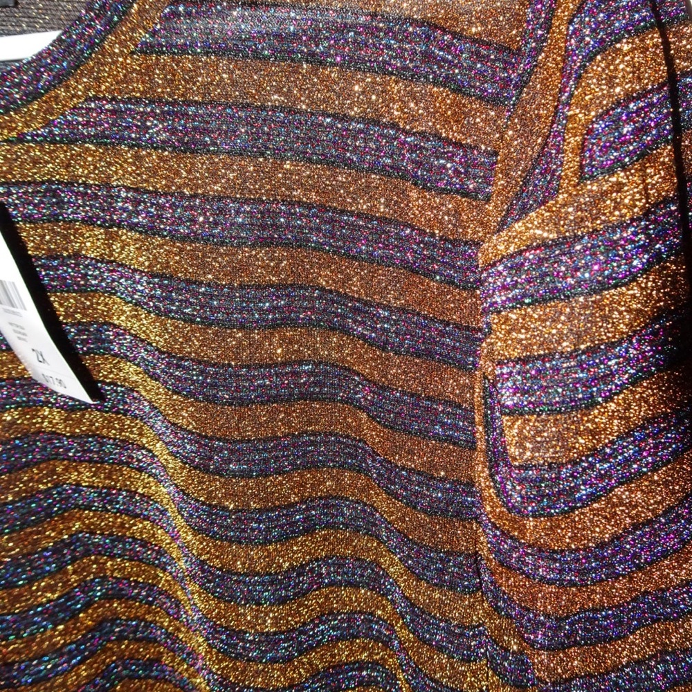 Glittery Bubble sleeve Shirt